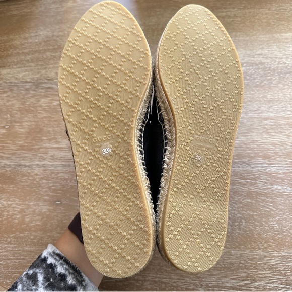 Gucci GG Canvas Espadrille Black Size 39.5 - Picture 4 of 10
